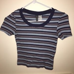 Striped crop top